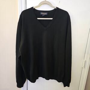 Merino Wool Pullover V-neck Sweater Size XL Staple Capsule Heritage Classic